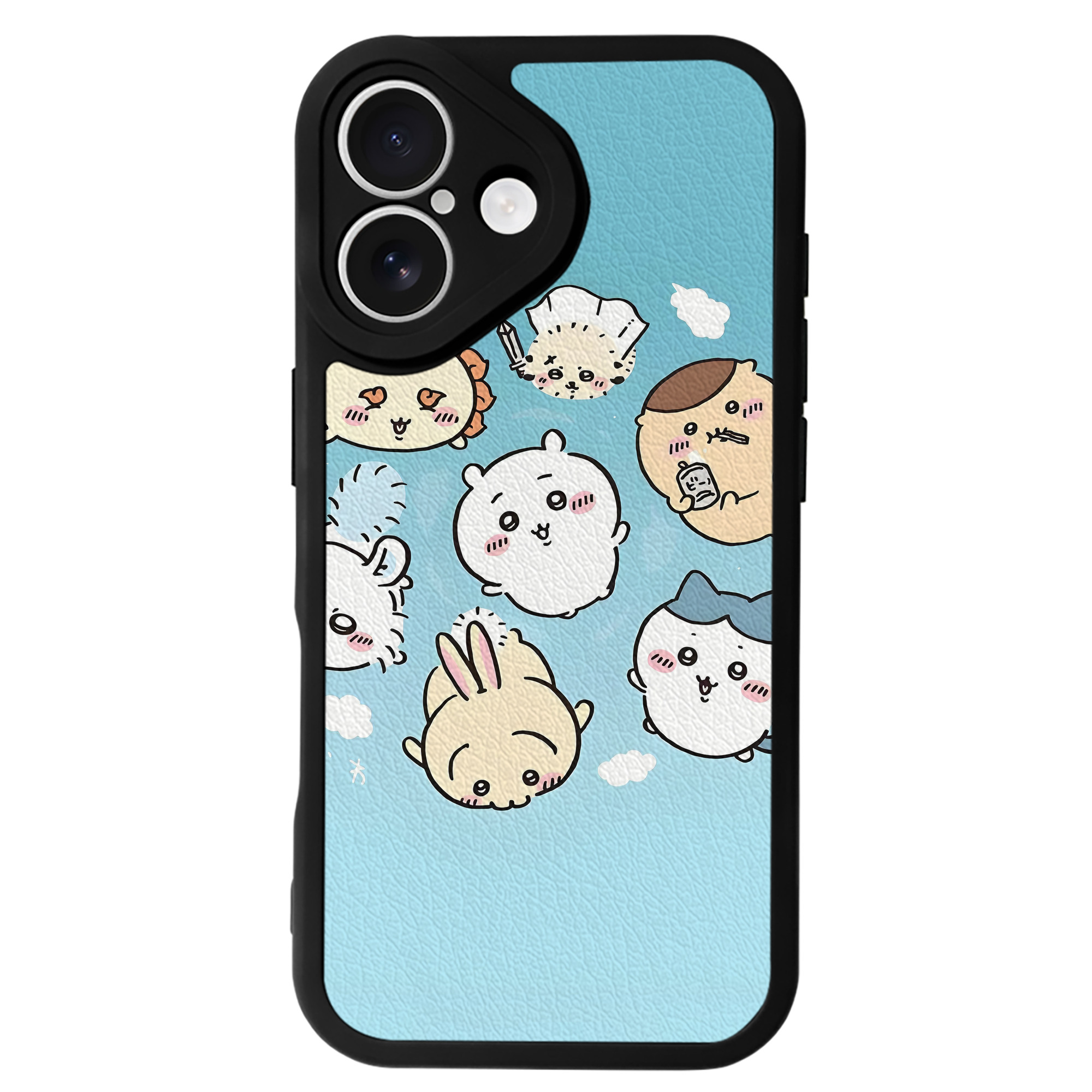 （画像用） ちいかわ Chii-kawa 【iPhone 16シリーズ対応】シリコンスマホケース（レザー調） 材質：シリコン